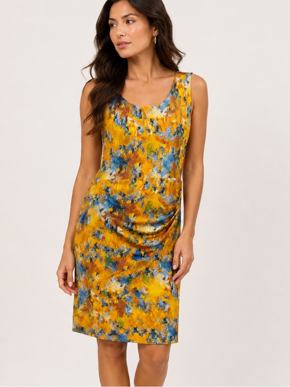 Isabel de Pedro Abstract Print Multi-Colored Dress from Spain